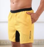 Bermuda Tactel amarelo