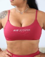 Top Aberto costas Bordô