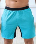 Bermuda Tactel Verde Turquesa - Imagem 2