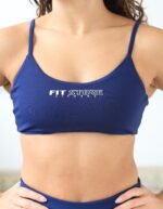 Top Aberto costas Azul marinho