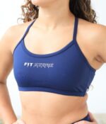 Top Cruzado Azul Marinho