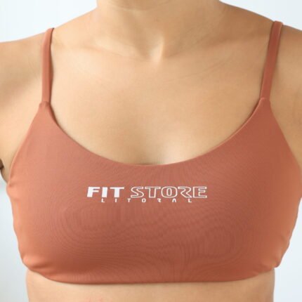 Top Aberto costas Marrom