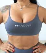 Top Aberto costas Cinza