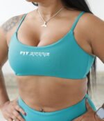 Top Aberto costas Verde Turquesa - Imagem 2