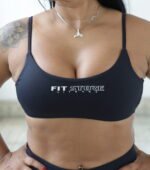 Top Aberto costas Preto