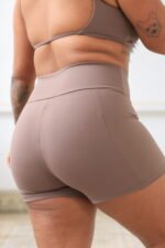 Short S/costura Marrom claro - Imagem 4