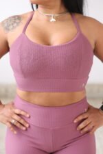 Top cruzado Tullip matte