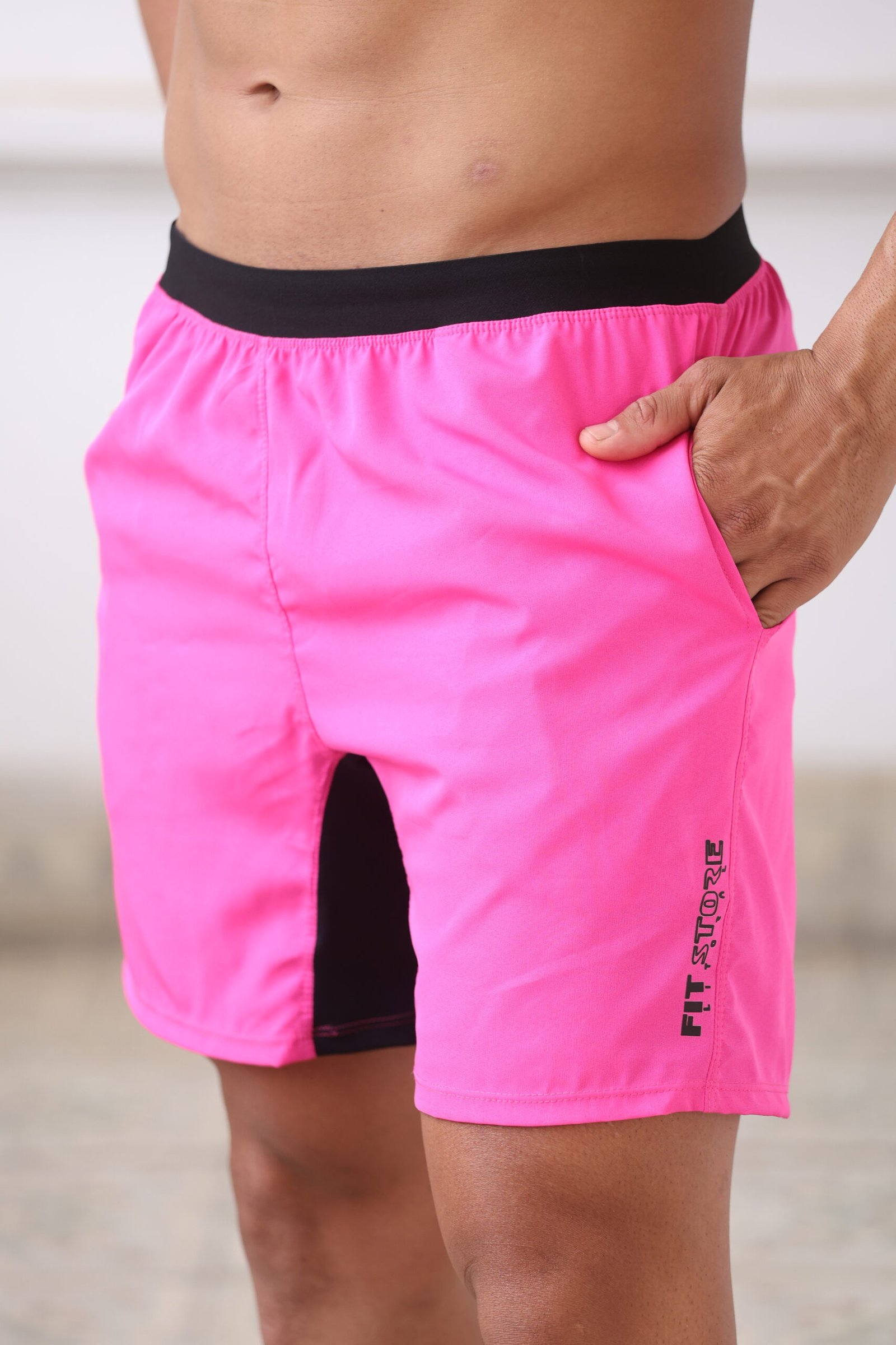 0X2A4896 Bermuda Tactel Rosa - Imagem 1