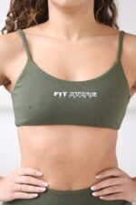 Top Aberto costas Verde musgo - Imagem 3