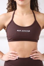 Top Cruzado Marrom escuro - Imagem 3