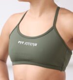 Top Cruzado verde musgo