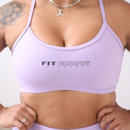 Top Cruzado Lilas claro