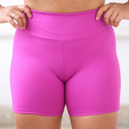 Short meia coxa Rosa