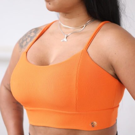 Top cruzado Tangerina