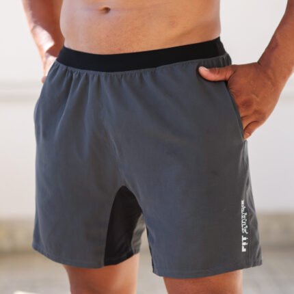 Bermuda Tactel Cinza