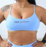 Top Aberto costas Blue