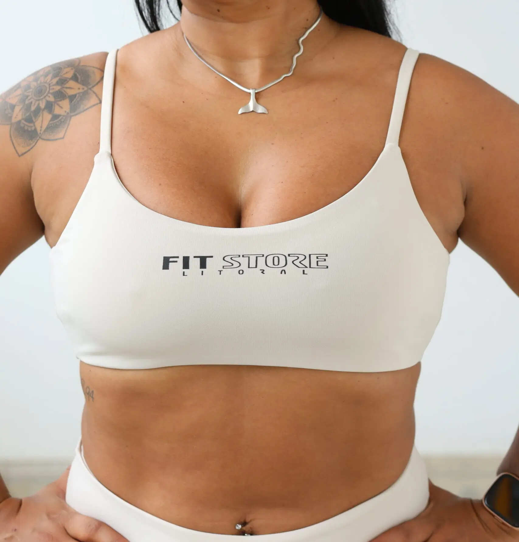 Top Aberto costas Off White - Imagem 1