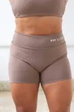 Short S/costura Marrom claro - Imagem 2