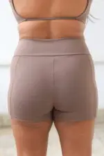 Short S/costura Marrom claro - Imagem 3