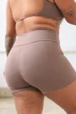 Short S/costura Marrom claro - Imagem 4