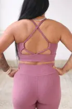 Top cruzado Tullip matte - Imagem 4