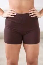 Short meia coxa marrom escuro - Imagem 2