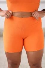Short meia coxa Tangerina