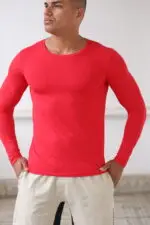 Camisa manga longa Vermelha - Imagem 2