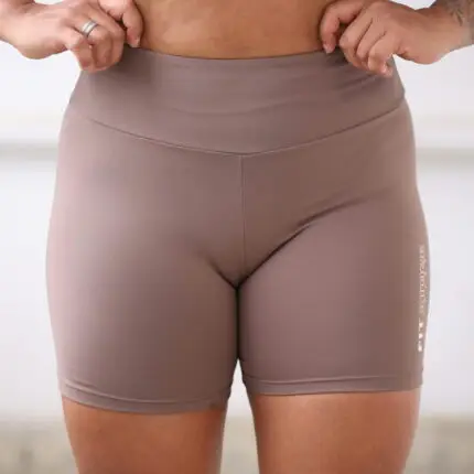 Short meia coxa Marrom claro