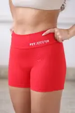 Short S/costura vermelho - Imagem 3