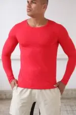 Camisa manga longa Vermelha - Imagem 4