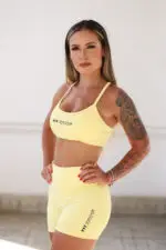 Short meia coxa Amarelo - Imagem 2